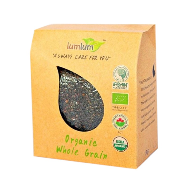Hạt mè đen hữu cơ 200g - Organic Black Sesame - Lumlum