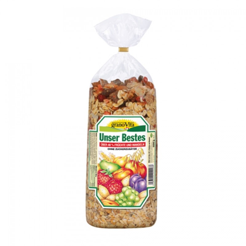 Ngũ cốc hỗn hợp yến mạch,hạt trái cây khô,lúa mỳ Granovita 500g