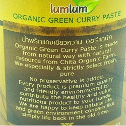 Sốt cà ri xanh hữu cơ 120g - Lumlum