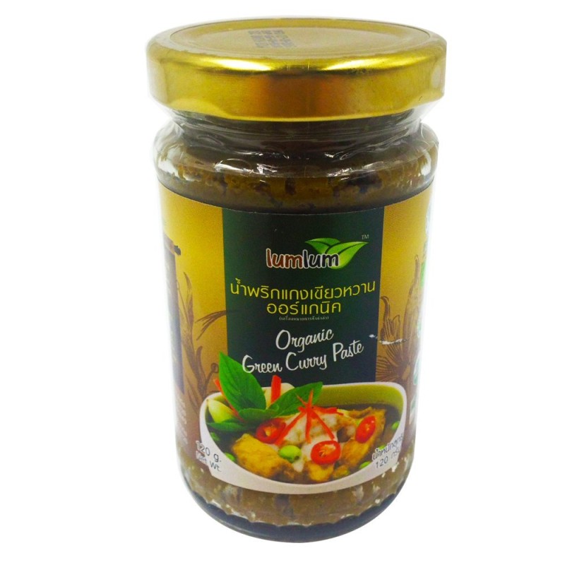 Sốt cà ri xanh hữu cơ 120g - Lumlum