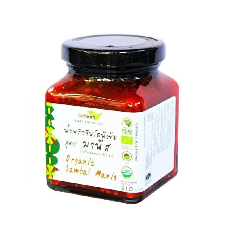 Tương ớt chua ngọt Sambal Manis hữu cơ 210g - Lumlum
