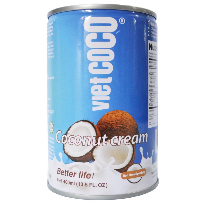 Nước cốt Dừa đóng lon Vietcoco (400ml) - Lương Quới