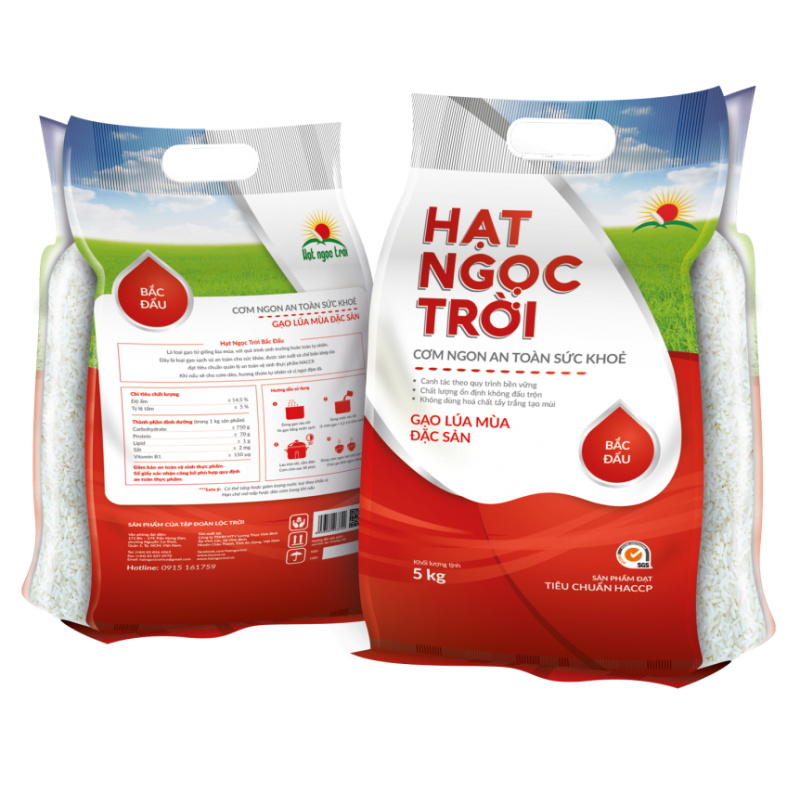 Gạo Hạt Ngọc Trời Bắc Đẩu (5kg) -  Lộc Trời