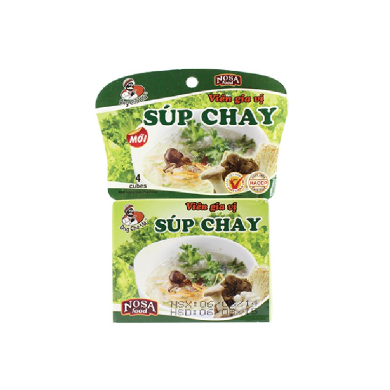 Gia Vị Viên Súp Chay - 144 Hộp / Thùng  (75gram/Hộp) - Nosafood