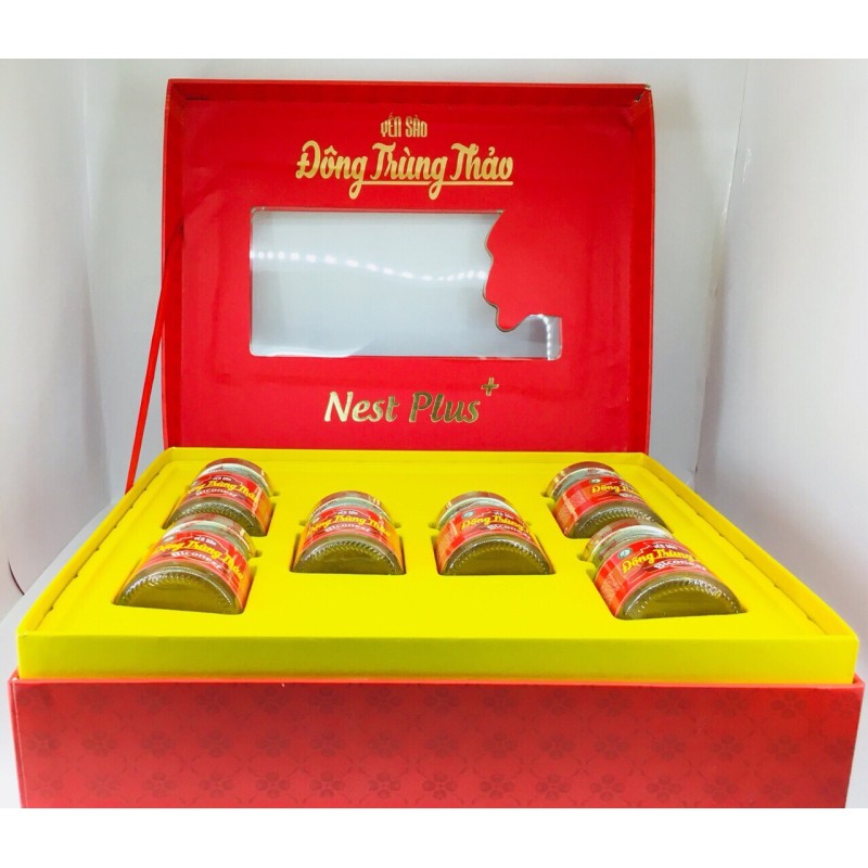 Yến sào Đông Trùng Thảo - hộp 6 hũ  - Vĩnh Xuân