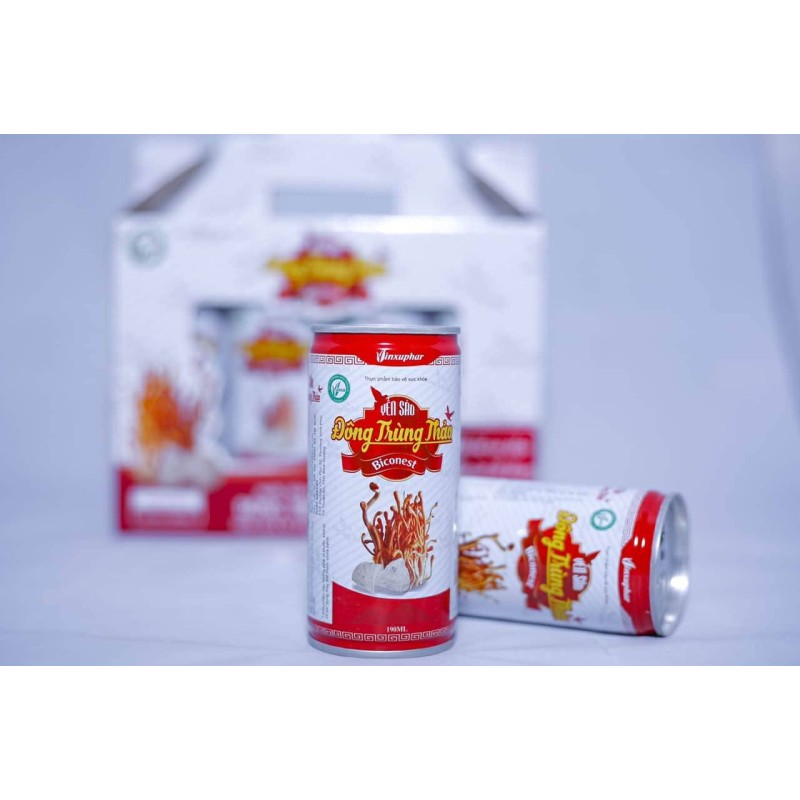 Yến Đông Trùng Thảo Biconest - hộp 8 lon - Vĩnh Xuân