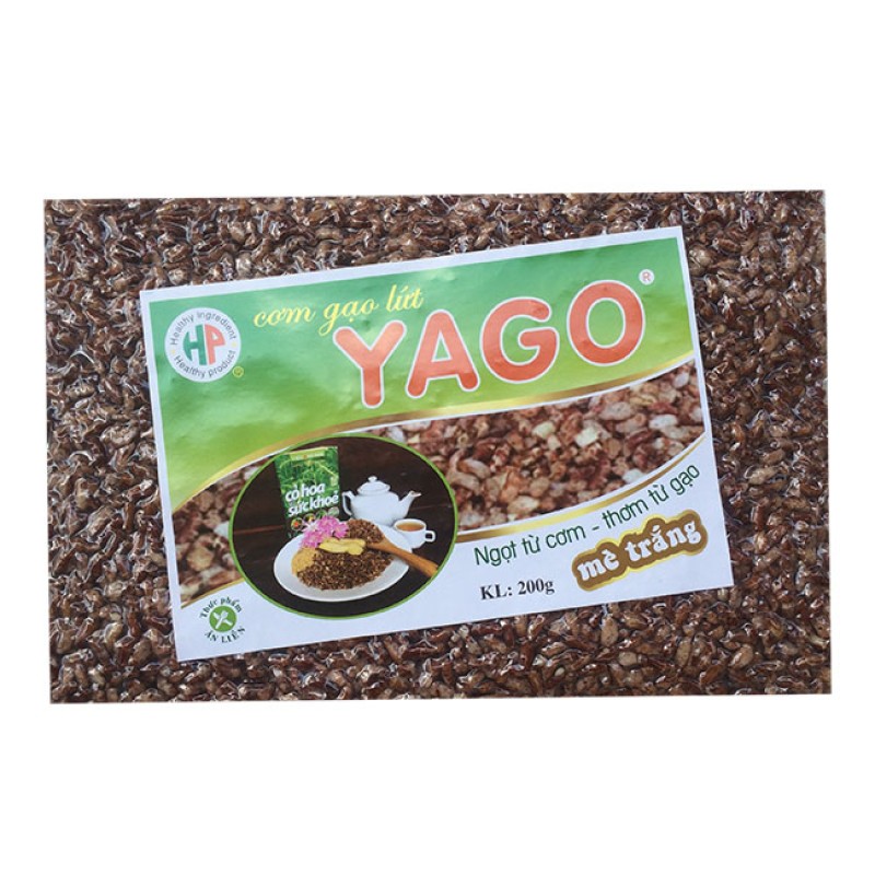 Cơm gạo lứt mè trắng Yago 200g (thùng 35 gói)