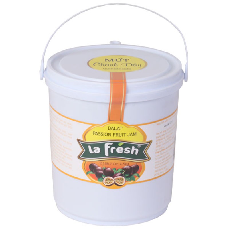 Mứt Chanh Dây Thùng Nhựa 4,5kg -  La Fresh