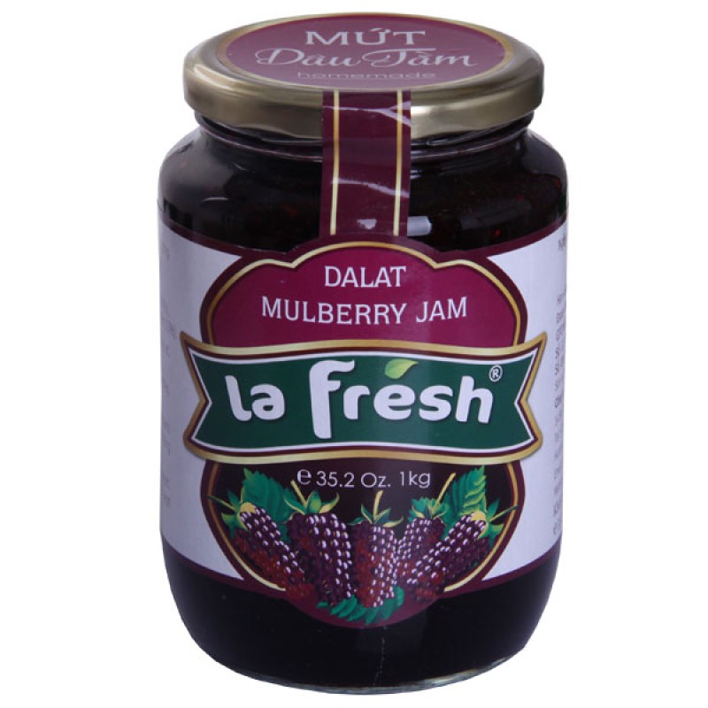 Mứt Dâu Tằm Hủ Thủy Tinh 1kg - 1 Thùng (9 hủ) - La Fresh