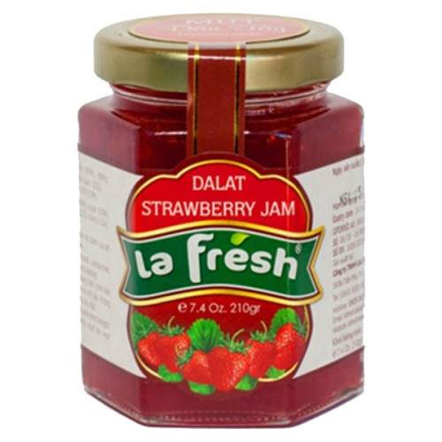 Mứt Dâu Tây Hủ Thủy Tinh 210gr - 1 Thùng (20 hủ) - La Fresh