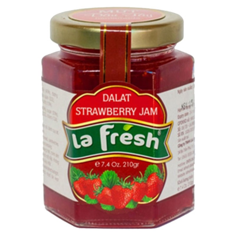 Mứt Dâu Tây Hủ Thủy Tinh 210gr - 1 Thùng (20 hủ) - La Fresh