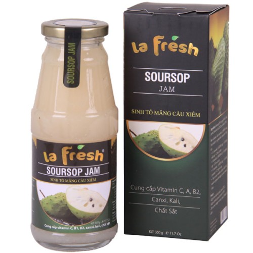 Sinh Tố Mãng Cầu Chai Thủy Tinh 350ml  - La Fresh