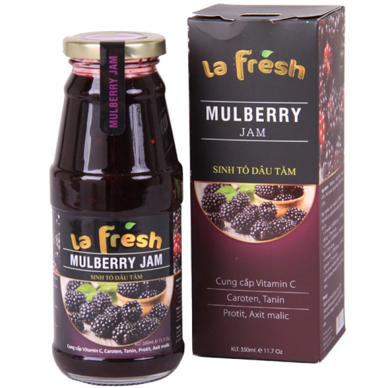 Sinh Tố Dâu Tằm Chai Thủy Tinh 350ml - La Fresh