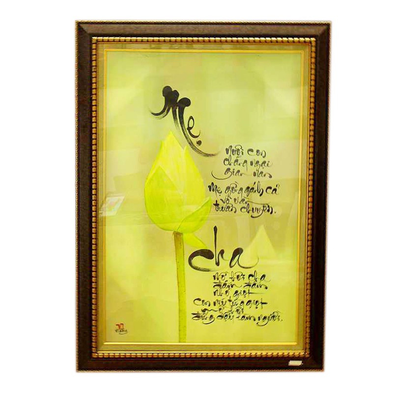 Tranh thư pháp Mẹ Cha - Thư pháp Võ Dương