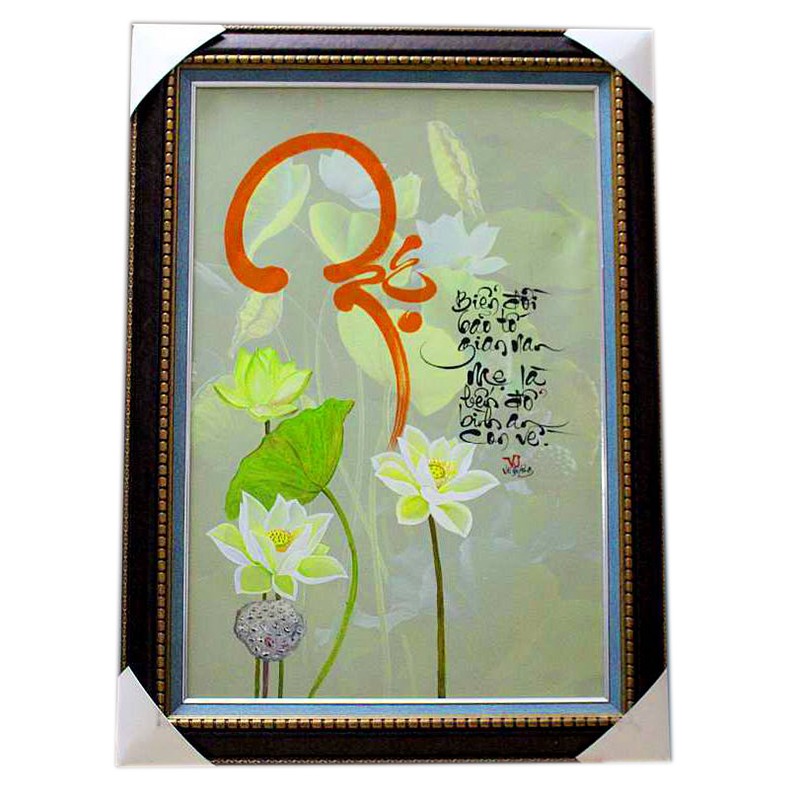 Tranh thư pháp Mẹ - Thư pháp Võ Dương