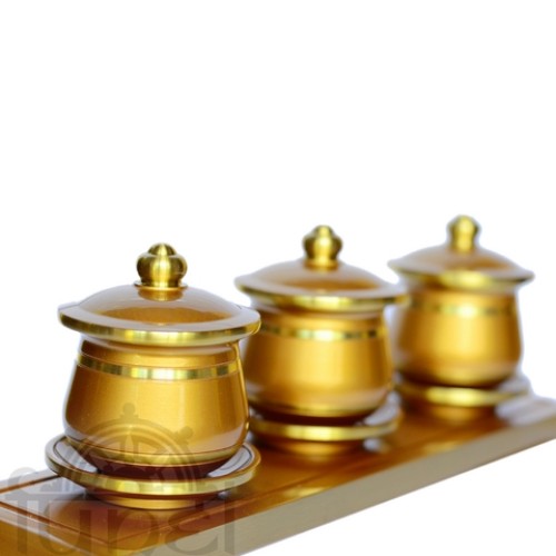 Bộ chung nước đồng (vàng)