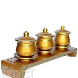 Bộ chung nước đồng (vàng)