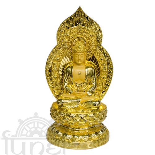 Phật Dược Sư xi vàng (19 cm)